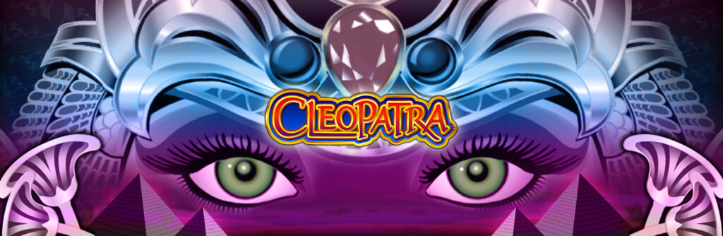 Cleopatra slot game homepage hero banner