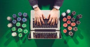 person calculating and evaluating bonuses for an online casino game
